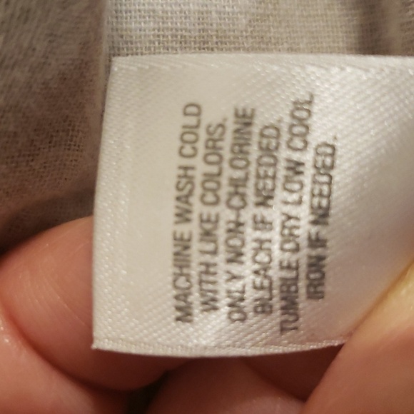 Pure Jill 100% Cotton Boat Neck Three Quarters Sleeves  Blouse Size M Gray - Picture 6 of 6